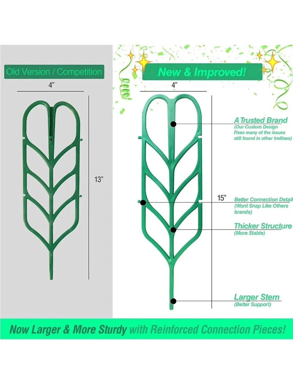 Green Plant Support Trellis for Indoor Vines - Unbranded